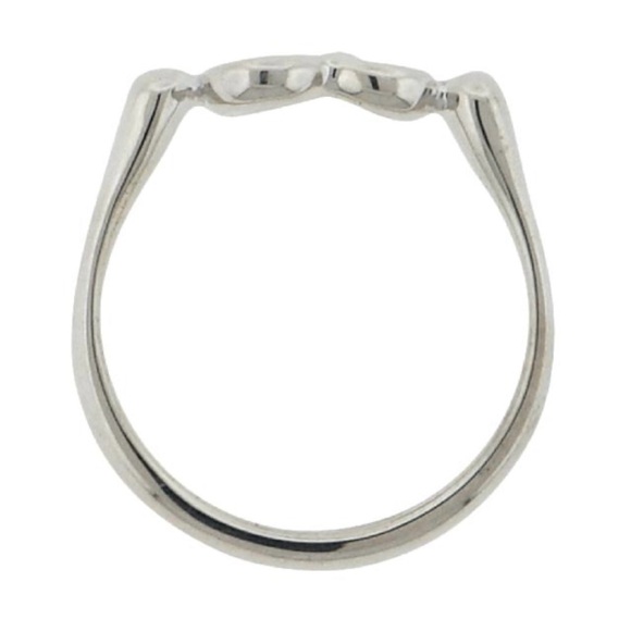 Retired Tiffany & Co Elsa Peretti Open Heart Ring Sterling Silver Sz 7.5 - Picture 5 of 8